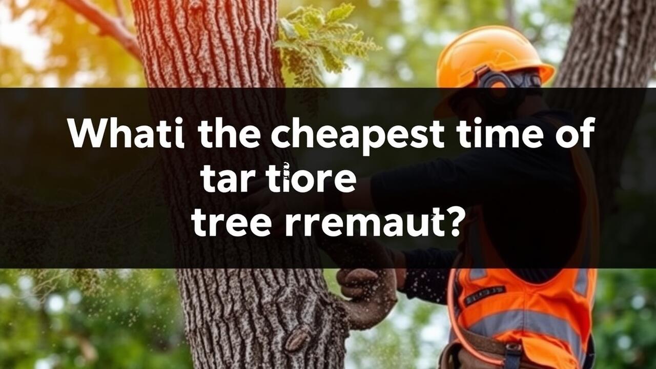 What is the cheapest time of year for tree removal?